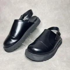 美品 UNIQLO C クロッグシューズ M ブラック