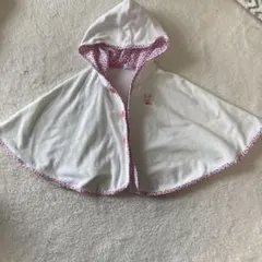 ミキハウス ベビーポンチョ　女の子