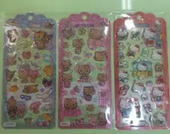 ドロップジェリーシール　サンリオ　ハローキティ　日焼けキティ　3種類セット