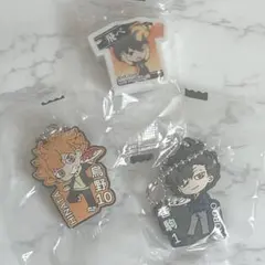 【ハイキュー!!】くら寿司 ラバーストラップ・消しゴムセット