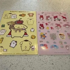 ポムポムプリン、マイメロディ、リトルツインスターズシールセット