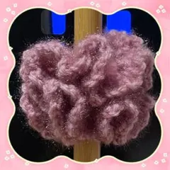 フリルデザイン ピンクシュシュ ・手編み