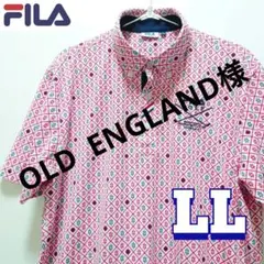 FILAGOLFフィラゴルフ　半袖ポロシャツ　総柄　メンズLL【美品】