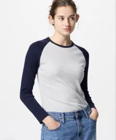 UNIQLO ソフトリブT/ラグラン