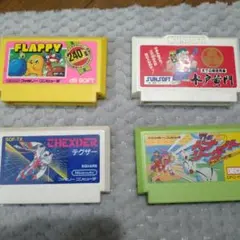 FC ファミコン4点 フラッピー＆テグザー＆水戸黄門等