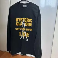HYSTERIC GLAMOUR ブラック 長袖 ロングTシャツ