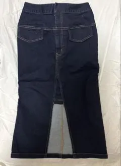 バックリボン　デニムスカート