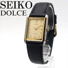 稼働✨️SEIKO ドルチェ 7321 時計 タングステン スクエア ベルト新品