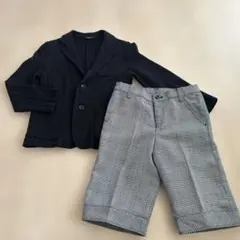 コムサイズム　ソフトジャケット.ハーフパンツ