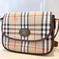バーバリー ショルダーバッグ ノバチェック ホースロゴ シャドーホース レザー