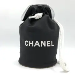 シャネル CHANEL 巾着バッグ プールバッグ キャンバス ブラック 黒のサムネイル