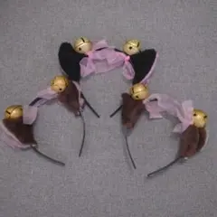 ■猫耳　カチューシャ　3個セット