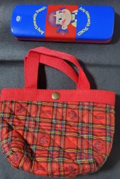 レトロ　 ペコちゃん ポーチ 缶ペンケース