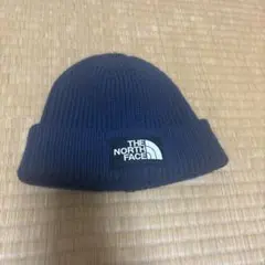 美品THE NORTH FACE ネイビー ニット帽　ショート