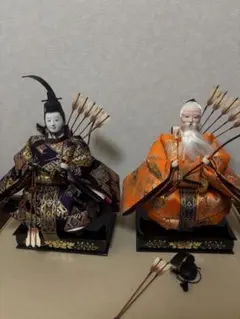 高級雛人形　ひな祭り　随臣 右大臣 左大臣 飾り台付き 7段飾り　小物、台付き