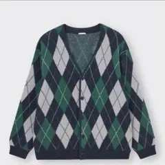 GU　ブラッシュドヤーンカーディガン