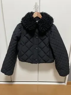 épine ブラック キルティング ダウンジャケット