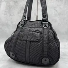 ディーゼル ハンドバッグ キルティング ナイロン ブラック 軽量 大容量 y2k
