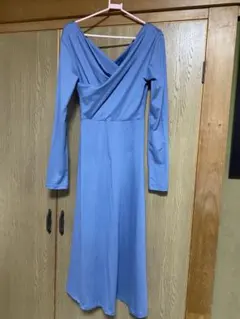 シーインDazy ブルーロングワンピース