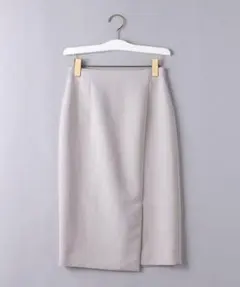 UNITED ARROWS ラップスリットタイトスカート ライトグレーのサムネイル
