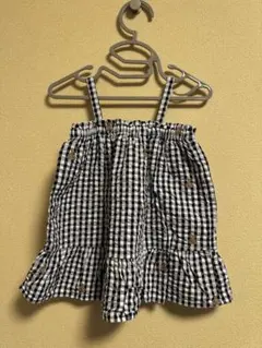 baby GAP ギンガムチェック ジャンバースカート 6-12ヶ月