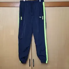 【DIESEL】ナイロン ジョガーパンツ サイドライン ブラック イエロー S