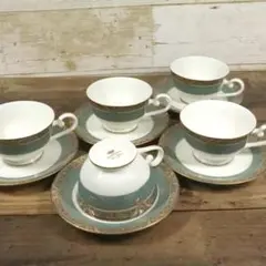大倉陶園 色蒔きメイグリーンカップ&ソーサー 1客の価格 未使用品