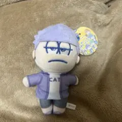 おそ松さんぬいぐるみキーホルダー 一松チル柄