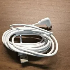 ホワイト L字型 USB充電ケーブル