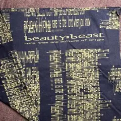 beauty:beast ★デジタルプリントバンダナ　黒　大きいサイズです