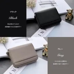 ミニ財布 レディース 本革 カードケース ミニウォレット ykkシルバー