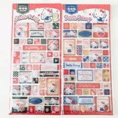 高品質　サンリオ　キティちゃん　タイルシール　ブロックシール　2枚　海外正規品
