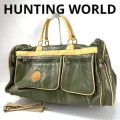 2026年最新】HUNTING WORLD カラー：カーキ系 メンズ ボストンバッグ
