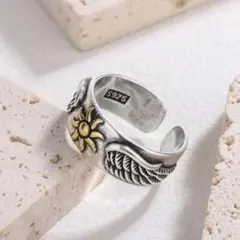 シルバー リング S925 太陽 ヴィンテージ メキシカン ジュエリー 刻印