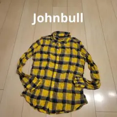 Johnbull ジョンブル チェック柄 長袖シャツ イエロー Sのサムネイル