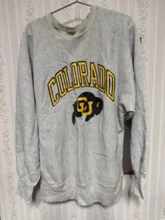 バ*ズ様 90s Championコロラド リバースウィーブ刺繍タグ XL US 刺繍タグUSA製のリバースウィーブ。 ボディカラーとラバー