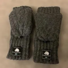SCANDINAVIAN FOREST 指なし手袋 グレー フリーサイズ