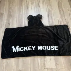 ミッキーマウス 耳付きフードブランケット