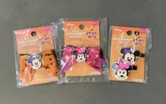Disney ハロウィン リボンヘアクリップ 3個セット