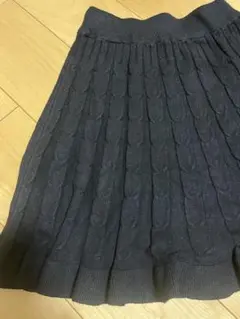 黒 ニット 膝丈スカート　Mサイズ