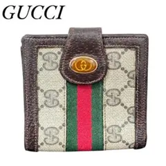 稀少✨GUCCI オールドグッチ シェリーライン 二つ折り財布