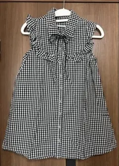 ギンガムチェックノースリーブシャツ　INGNI