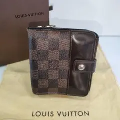 LOUIS VUITTON ヴィトン ダミエ コンパクトジップ 二つ折り財布