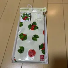 UNIQLO絵本コレクション ボディスーツ くだものさん80 りんご