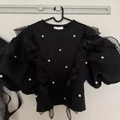 MARRY ME フリル付きパールスウェット MARRY ME フリル付きパールスウェット