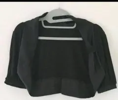 パーティー  ボレロ 羽織り 黒 ラメ オーガンジー