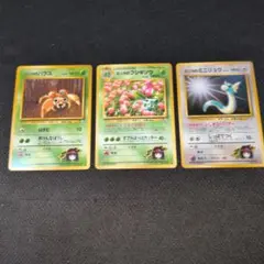 ポケモンカード旧裏 エリカのパラス フシギソウ ミニリュウ 3枚のサムネイル