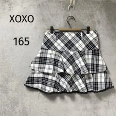 XOXO/ティアードミニスカート/165/チェック レースウエスト調節可のサムネイル