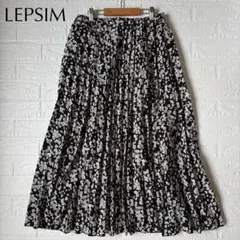 LEPSIM｜レプシィム｜花柄 モノトーン プリーツスカート ウエストゴムのサムネイル
