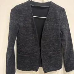 RU。ノーカラーツイードジャケット 卒業卒園 入学入園